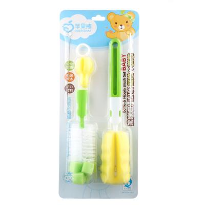 China Wholesale BPA Free Bear Apple Water Cup Cleaning Brush Combination Five Factory Direct Sale Products Baby Kits for sale