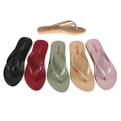 China PVC Flip Flop, New Design Fashion Trend Women Female Plastic Slipper for sale