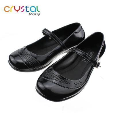 China PVC Ladies Crystal Baby Girl School Shoes for sale