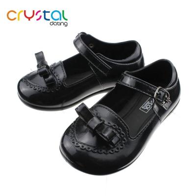 China PVC Ladies Crystal Baby Girl School Shoes for sale