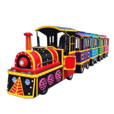 China Outdoor theme park fairground rides trackless amusement park electric kids train rides for sale for sale