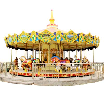 China Theme Park Manege Amusement Park 36 Seats Carousel / Joyful Employee Go Round For Sale for sale