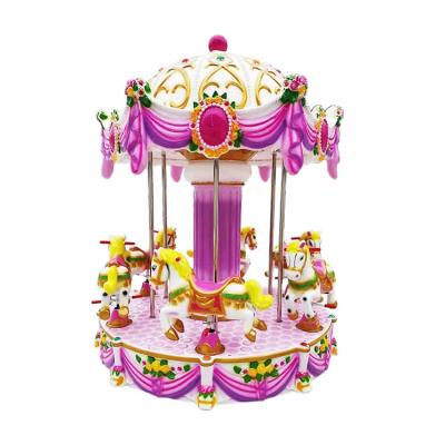 China Mini Theme Park 6 Seat Amusement Park Carousel Horse For Sale for sale