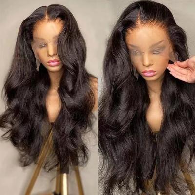 China Body Wave Pre Plucked Lace Front Human Hair Wigs, Full Hd Glueless Lace Wigs, Body Wave Indian Virgin Hair 13X4 13X6 Raw Wig for sale