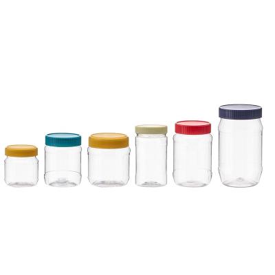 China Food Grade PET PET Plastic Jars For Peanut Butter Honey for sale