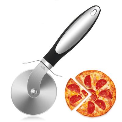 China Unionpromo Disposable Promotional Gift Custom Logo Stainless Steel Hot Pizza Cutter With Plastic Handle for sale