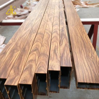 China Manufacture of furniture. Wood Aluminum Curtain Rod ZHONGLIAN Grain 20x40 Composite Panels Aluminum Profile Supplier Decorative Doors for sale