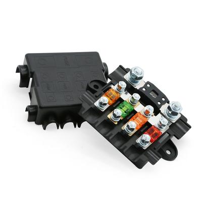 China Busbar de distribución de energía de 4 vías MIDI 1 MEGA Bloque de caja de contenedor de fusible en venta