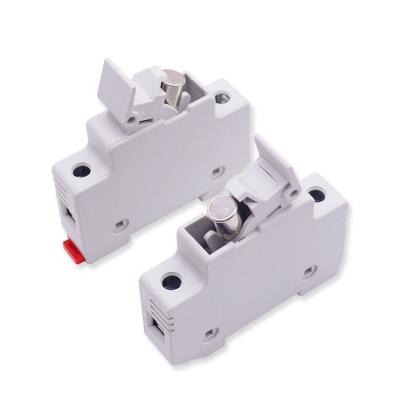 China DC PV 15 32 Amp 10x38mm 1000V Electronic Solar Fuse Holder Block 1000Vdc 1500Vdc Din Rail for sale