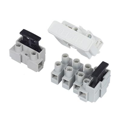 China ROHS 1p 2p 3p 4p 5p 5*20mm PA66 Plastic Copper Fuse Block Holder Fuse House Terminal Block Para 5x20 Pcb El bloque de terminales en venta