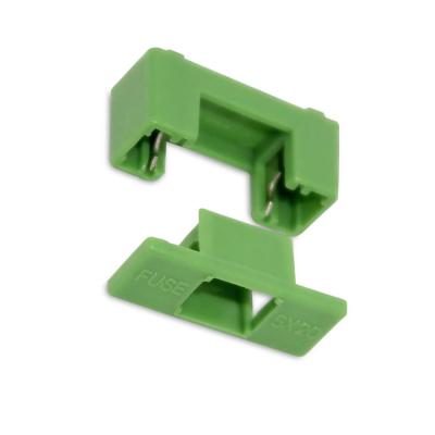 China Grün-Sicherungs-Halter PWBs 5.2x20mm 1.6W 10A Sicherungs-Block mit Abdeckung zu verkaufen