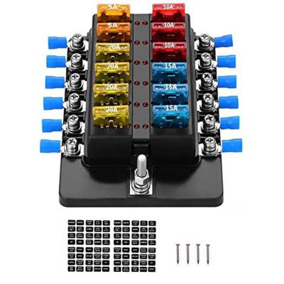 China M5 verzieren 12 Weisen-Marine Blade Fuse Holder 32V ATC mit Aufkleber-Aufkleber zu verkaufen