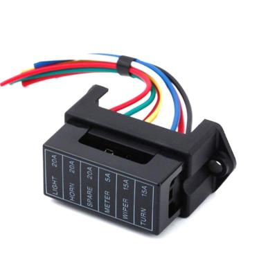 China Auto-Blatt-Sicherung des Ertrag-2 blockiert eingegebene 6 Sicherungs-Halter ATO Inlines 12V mit Draht zu verkaufen