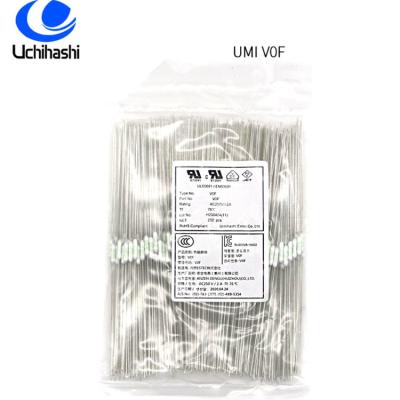 China Vínculo termal de UMI TAM Jet Temperature Cutoff Fuse 250V 2A 76C V0F en venta