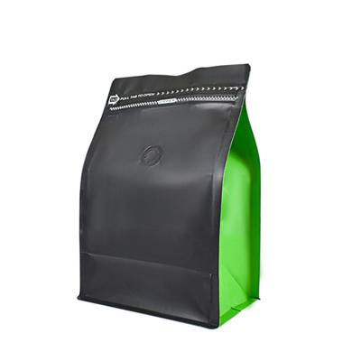 China Flexble Packaging Low Moq Pouch Plastik Aluminum Foil Zipper Stand Up Package Matte Black Printed 250g For Food Coffee Bean Bag for sale