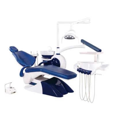 China High level luxury leather electric metal dental chair dental unit for clinic treatment on sale for sale