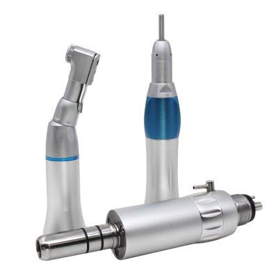 China 2.34-2.35mm dental equipment low speed handpiece with screw against angle and straight dental handpiece for sale