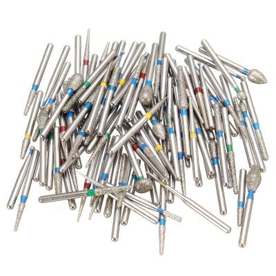 China Dental Clinic 5pcs/pack Diamond Burs Dental High Speed ​​Dental Handpiece Diamond Bur Dental for sale