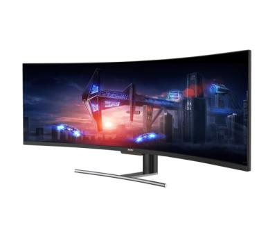 China Large Size 49 Inch Ultra Wide Desktop QLED Curved 3840*1080 4K Gaming Monitor 144hz for sale