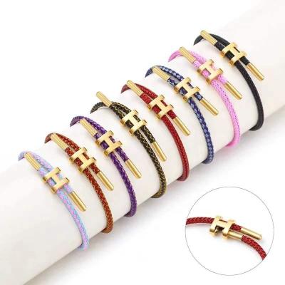 China Hiphop Stainless Steel H Bracelet for sale