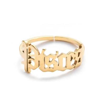 China Trendy 12 Zodiac Number RING for sale