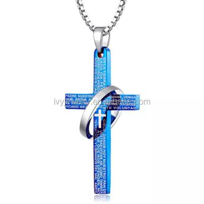 China Fashionable Stainless steel cross pendant for sale