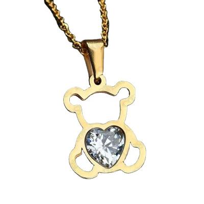 China Trendy Bear Stainless Steel Jewelry for sale