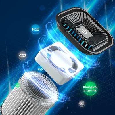 China Hotel Photocatalyst Activated Carbon Portable HEPA Filter Car Smart Home Air Purifier for sale