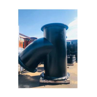 China Premium Cast Iron Pipe Cement Lined Ductile Iron Pipe Fittings With Loosening Clamp for sale