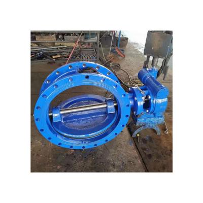 China Cast Iron Well Made Flange Electric Ductile Iron Wafer Type Butterfly Valve for sale