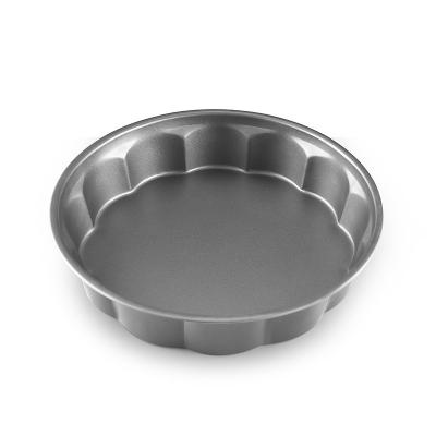 China Sustainable Non-Stick Carbon Steel With High Quality Cake Baking Tray At The Bottom Of Tart Terrine Pan for sale