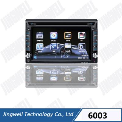 China High Power 2 Din Car DVD Player For 6.2 Inch Universal With BT Reversing Camera for sale