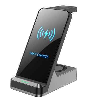 China UniversalÂ   2022 new arrival cheap price multifunction 3 in 1 wireless charger for phone for watch for air pods for sale