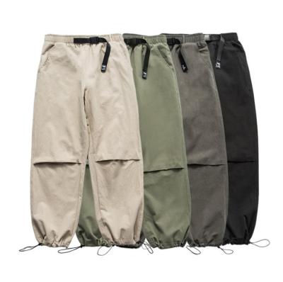 China Anti-wrinkle design unique men's cargo pants belt hip pop pants male casual pants fashion cargo pants men for sale