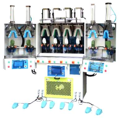 China Smart Footwear Making Machine Counter Moulding Machine For Hot Four Cold Stations for sale