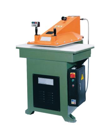 China Hydraulic Footwear Cutting Machine Swing Arm Cutting Press Double Oil Ways for sale