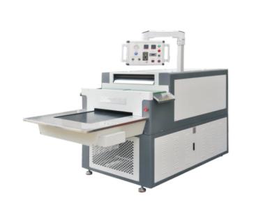 China Flat Stitching Air Pressure Hot And Cold Pressing Machine Touch Screen Control for sale