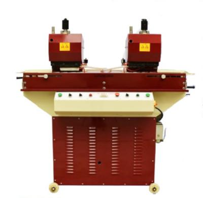 China Leather Belt Making Machine Double Heads Hydraulic Punching Machine for sale