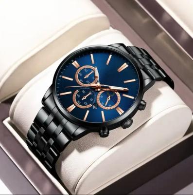 Chine OEM Homme de quartz montre lumineuse en acier inoxydable résistant à l'eau à vendre