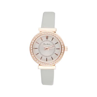 China Meisjes kwarts wit leer horloge Fancy vrouwen horloges Juwelen en stijlvolle ODM Te koop