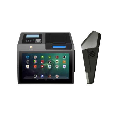 China SDK 10.1 Inch Mini All In One Pos Systems 4g Smart Android 11.0 Pos Terminal With Printer Support Battery Nfc BT Wifi Msr Scanner for sale