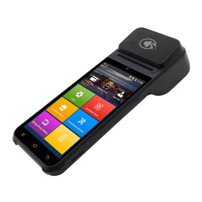 China SDK POS-Z92 12.0 5.5 Inch Android Handheld Rugged POS Machine With QR Code Scanner 4G Android POS System With Printer for sale