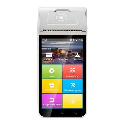 China SDK Portable Cheap Price 5.5 Inch 4G Android 11.0 Pos Ticketing Systems With NFC Printer And Reader For Mobile Parking Management for sale