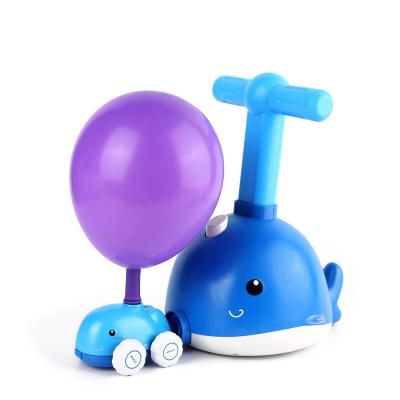 China Practical Popular Educational Toys Car Balloon Launcher Dolphin Balloon Car Aerodynamic Toy For Children for sale