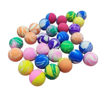 China Toy Most Popular Return Rubber Mini Balls 22mm Rubber Bouncing Balls Promotional Elastic Bounce Hi Ball for sale