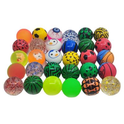 China Toy Bulk Rubber Bouncy Ball 27mm 32Mm 45mm Ball Toys Gumball Machine Promotional Small Balls For Vending Machine for sale