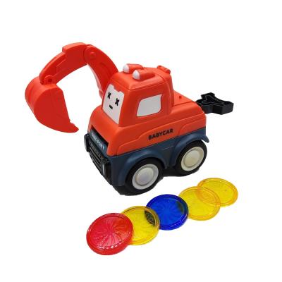 China NEW ! New Arrival Multifunctional Toy Vehicle Plastic Pull Back Car Inertia Catapult Truck For Kids for sale