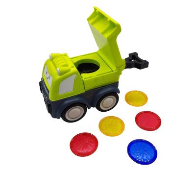 China NEW ! Plastic Friction Powered Toy Vehicles Launcher Toy Cars Durable Pull Back Dump Truck for sale