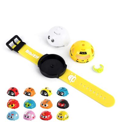 China Spinning Gyro Spinner Toy Mini Pull Back Car Plastic Multiple Rotating Top For Watch Styling for sale