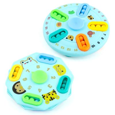 China New Portable Decompression Spinning Cube Toys Spinner Toys Funny Magic Bean Wheel Toy for sale